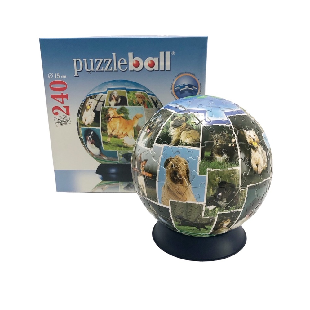 Ravensburger | Dog 240 Piece Puzzle Ball & Stand